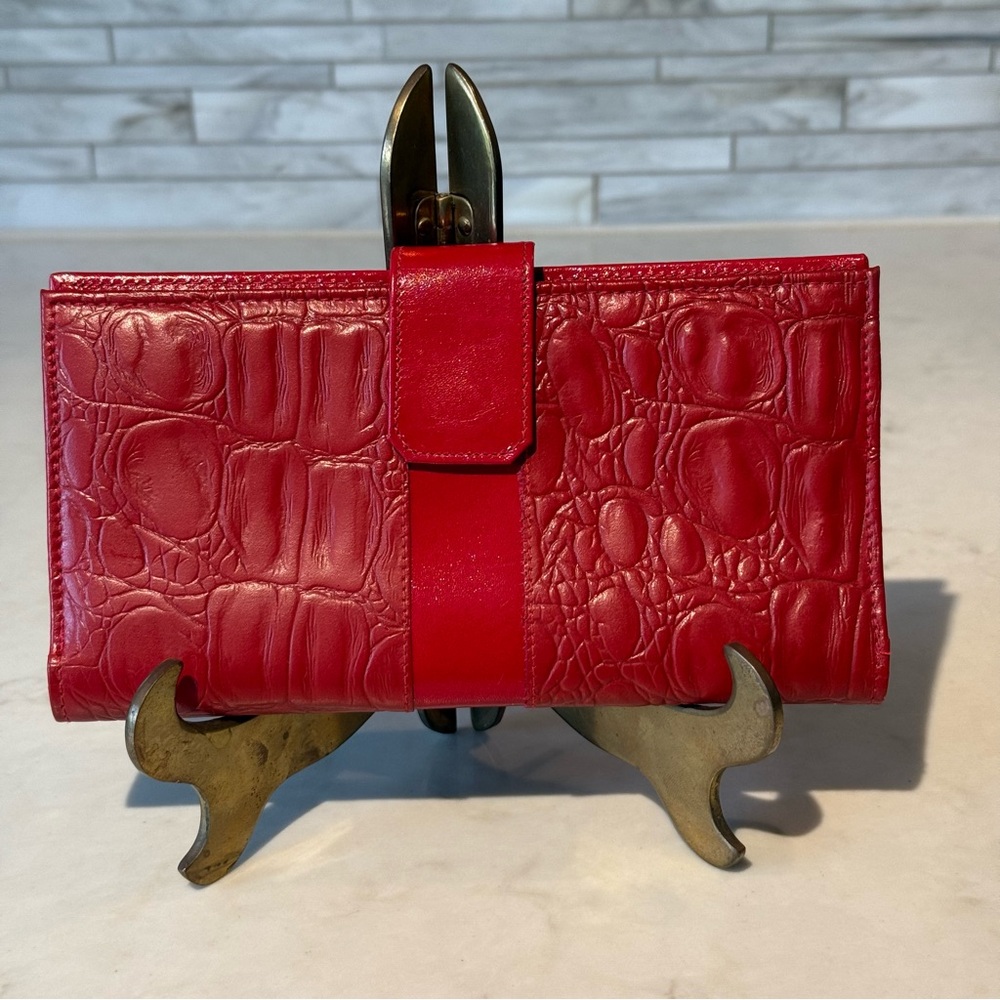 Stratton Of London Genuine Leather Made In England Card Cash Checkbook Holder